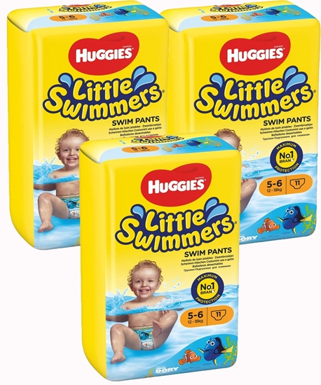 Immagine di HUGGIES SWIM PANTS LITTLE SWIMMERS 12-18KG TG5/6 11PZ