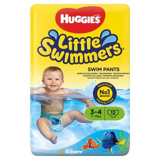 Immagine di HUGGIES SWIM PANTS LITTLE SWIMMERS 7-15KG TG3/4 12PZ