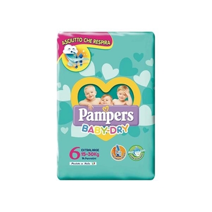 Immagine di PAMPERS BABY DRY 15/30KG TG6 15PZ