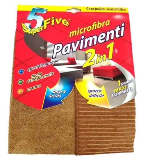 Immagine di SUPER FIVE PANNO PAVIMENTI 50X55 2IN1 MICROFIBRA