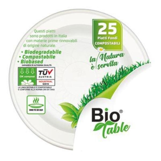 Immagine di BIO TABLE PIATTI FONDI 25PZ