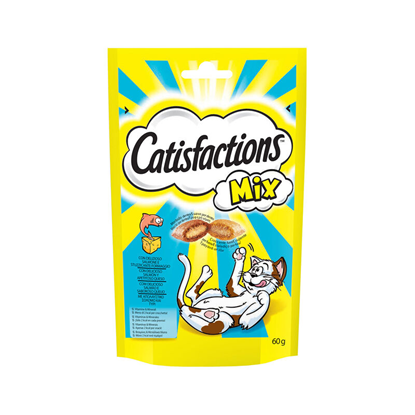 Immagine di CATISFACTIONS GATTO CROCC. 60GR FORMAGGIO E SALMONE