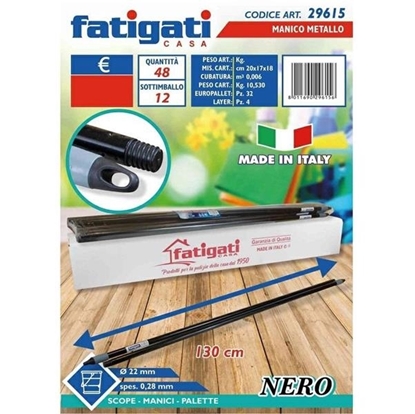 Immagine di FATIGATI MANICO METALLO 130CM NERO