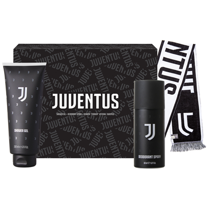 Immagine di JUVENTUS COFANETTO (DEO 150ML+ SHOWER GEL 200ML + SCIARPA UFFICIALE)