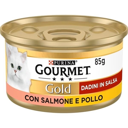 Immagine di GOURMET GATTO GOLD DADINI 85GR SALMONE&POLLO