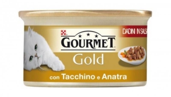 Immagine di GOURMET GATTO GOLD DADINI 85GR TACCHINO&ANATRA