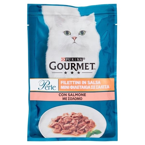 Immagine di GOURMET GATTO PERLE FILETTINI 85GR SALMONE