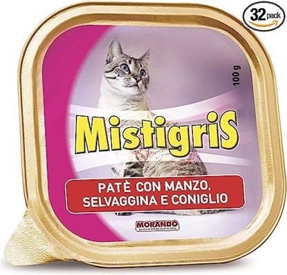 Immagine di MISTIGRIS GATTO VASCH. 100GR MANZO, SELVAGGINA, CONIGLIO