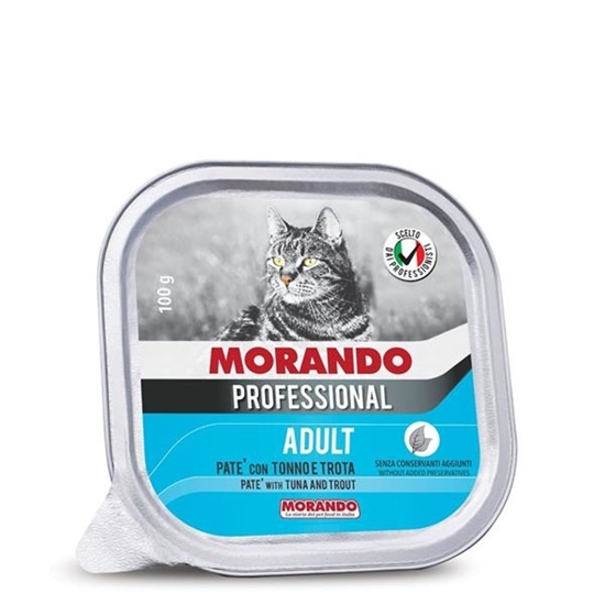 Immagine di MORANDO PROFESSIONAL GATTO ADULT PATE' 100GR (VASCH.) TONNO/TROTA