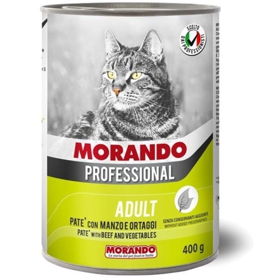 Immagine di MORANDO PROFESSIONAL GATTO ADULT PATE' 400GR (LATTINA) MANZO/ORTAGGI