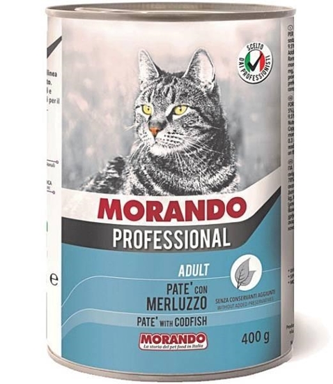 Immagine di MORANDO PROFESSIONAL GATTO ADULT PATE' 400GR (LATTINA) MERLUZZO