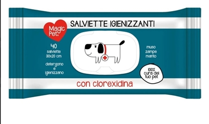 Immagine di MAGICPET SALV. CANE 40PZ IGIENIZZANTI CON CLOREXIDINA