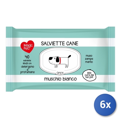 Immagine di MAGICPET SALV. CANE 40PZ MUSCHIO BIANCO