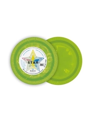 Immagine di STAR PIATTI DESSERT 50PZ RIUTILIZZABILI VERDE