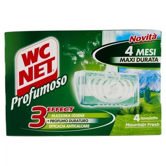 Immagine di WC NET TAV. PROFUMOSO 4PZ 34GR FRESH MOUNTAIN VERDE NEW