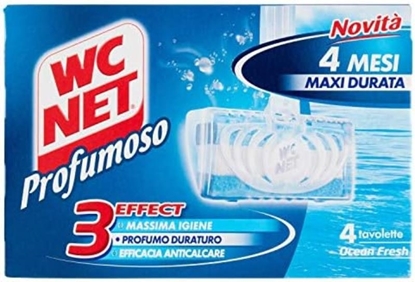 Immagine di WC NET TAV. PROFUMOSO 4PZ 34GR FRESH OCEAN BLU NEW