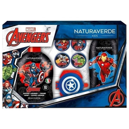 Immagine di AVENGERS GIFT SET (DOCCIASH. 250ML+ SAP. LIQ. 250ML+ LANCIA DISCHI)