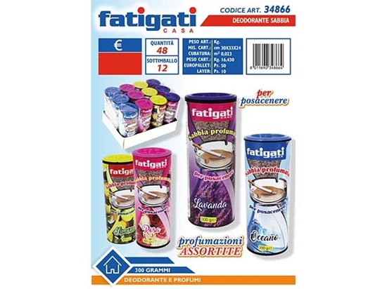 Immagine di FATIGATI DEO PER POSACENERE SABBIA PROFUMAZIONI ASSORTITE 300GR