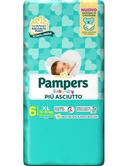 Immagine di PAMPERS BABY DRY 15/30KG TG6 13PZ E/LARGE