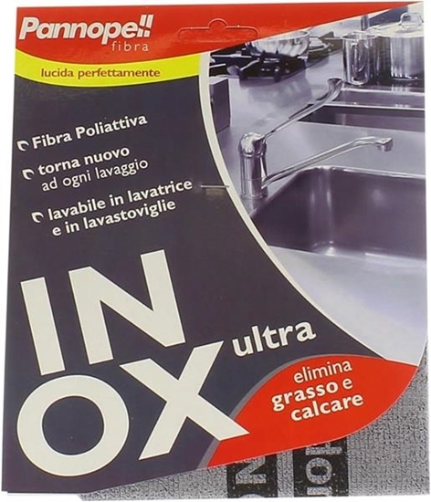 Immagine di PANNOPELL PANNO FIBRA POLIATTIVA INOX CUCINA ULTRA 30X32 ELIMINA GRASSO