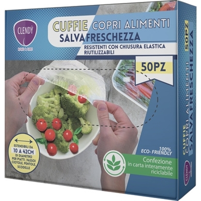 Immagine di CLENDY CUFFIE SALVAFRESCHEZZA 50PZ COPRI ALIMENTI