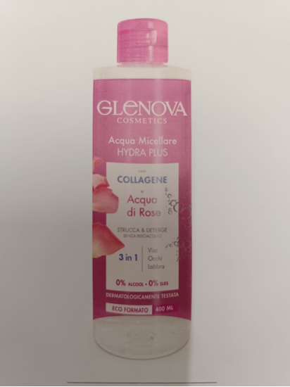 Immagine di GLENOVA ACQUA MICELLARE 400ML COLLAGENE E ACQUA DI ROSE