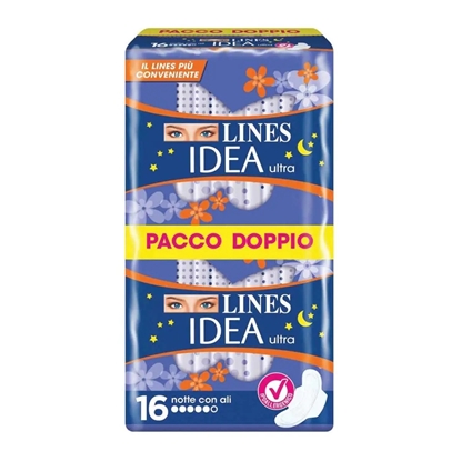 Immagine di LINES IDEA ULTRA 16PZ PACCO DOPPIO CON ALI NOTTE