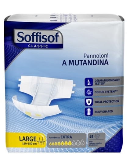 Immagine di SOFFISOF CLASSIC PANNOLONE MUTANDINA 15PZ EXTRA L