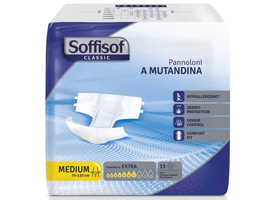 Immagine di SOFFISOF CLASSIC PANNOLONE MUTANDINA 15PZ EXTRA M