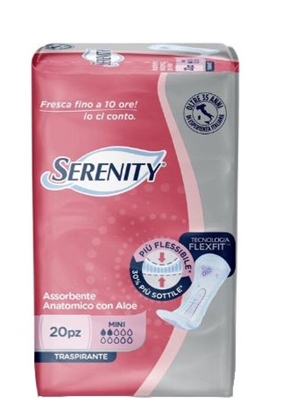Immagine di SERENITY ASS. ANATOMICO 20PZ LIGHT MINI ALOE