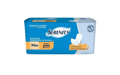 Immagine di SERENITY PANNOLONE RETTANGOLARE 30PZ CON BARRIERA