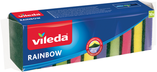 Immagine di VILEDA SPUGNA ABRASIVA RAINBOW 10PZ