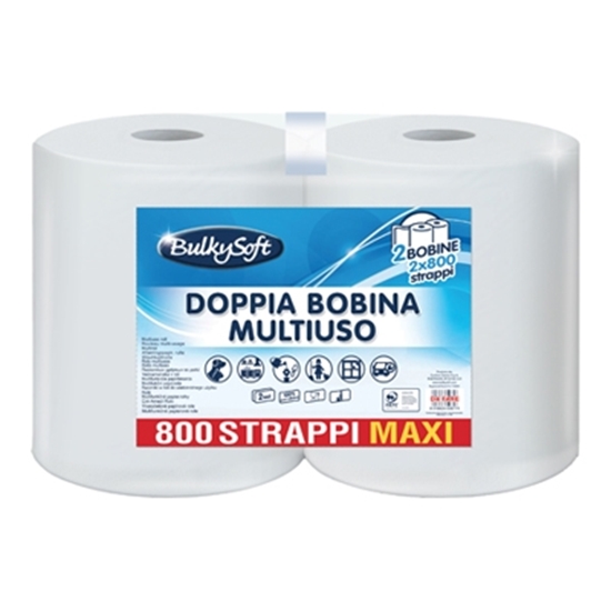 Immagine di BULKYSOFT BOBINA MULTIUSO 2V 800+800 STRAPPI MAXI 2.7KG