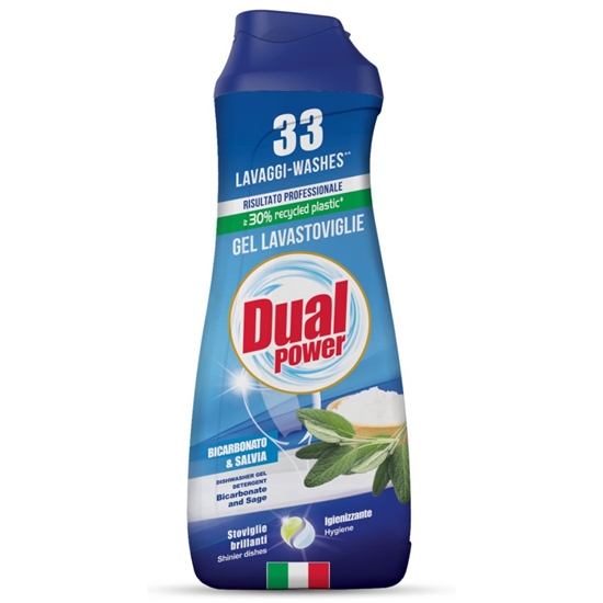Immagine di DUALPOWER GEL LAVASTOVIGLIE 660ML CLASSIC BIC. & SALVIA